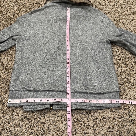 Marc by Marc Jacobs Jacket Size XS Marled Gray Faux Fur - Picture 9 of 10